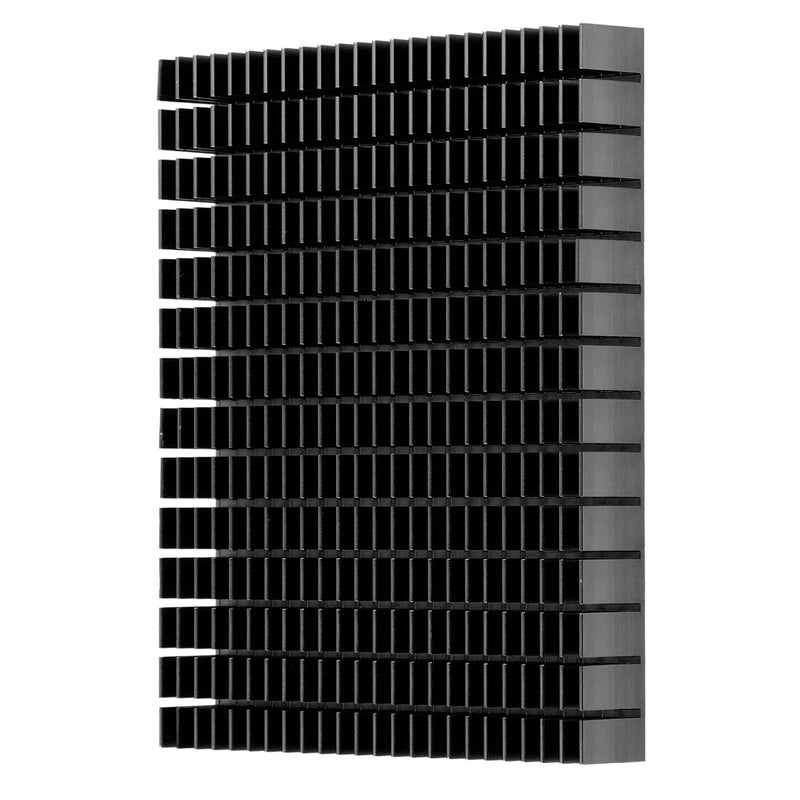 مشتت حرارة من الألومنيوم الأسود مقاس 150x120x20 ملم لتبريد وحدة تضخيم لوحة الدوائر المطبوعة للوحة المعالج - Image 1